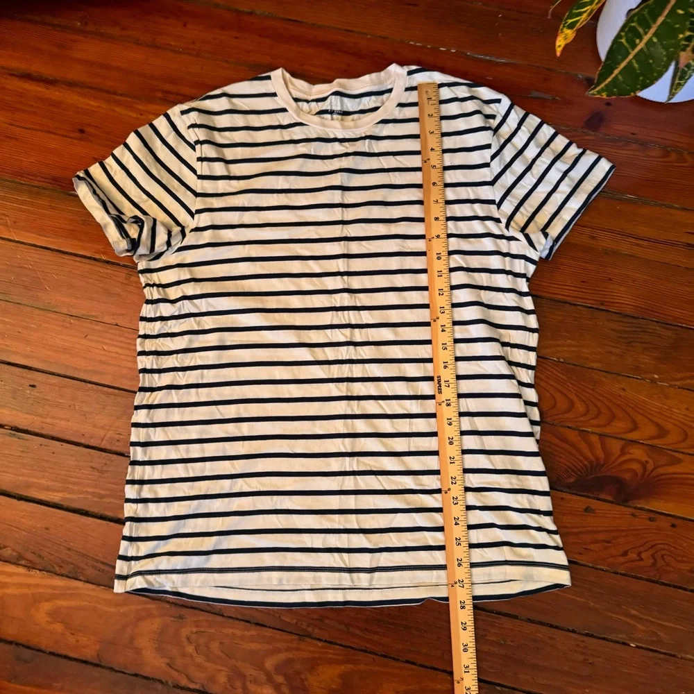 J. Crew Mercantile Broken In Slim T Shirt Striped Size XL